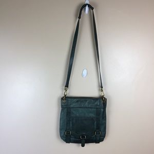 The Sak Green Leather Crossbody